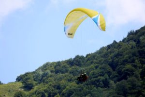 Parapente à Payolle, Campan
